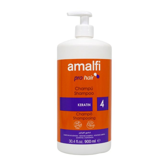Amalfi шампунь Keratin з дозатором 900 мл